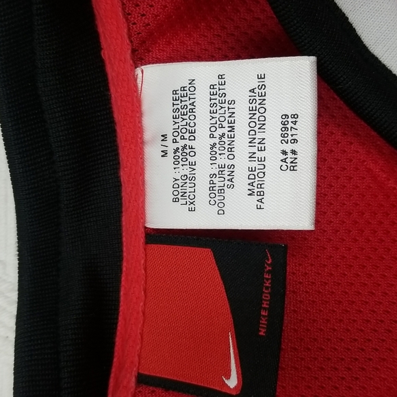 Nike Team Canada IIHF Hockey Red Pullover V-neck Jacket Size Medium - Picture 4 of 6